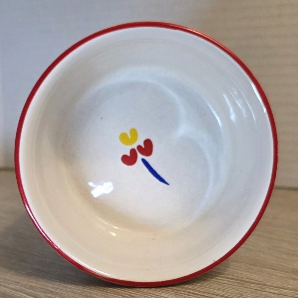 Vintage Souffle Dish Riva Designs Tulips Made In Japan Small 4x2 Ceramic